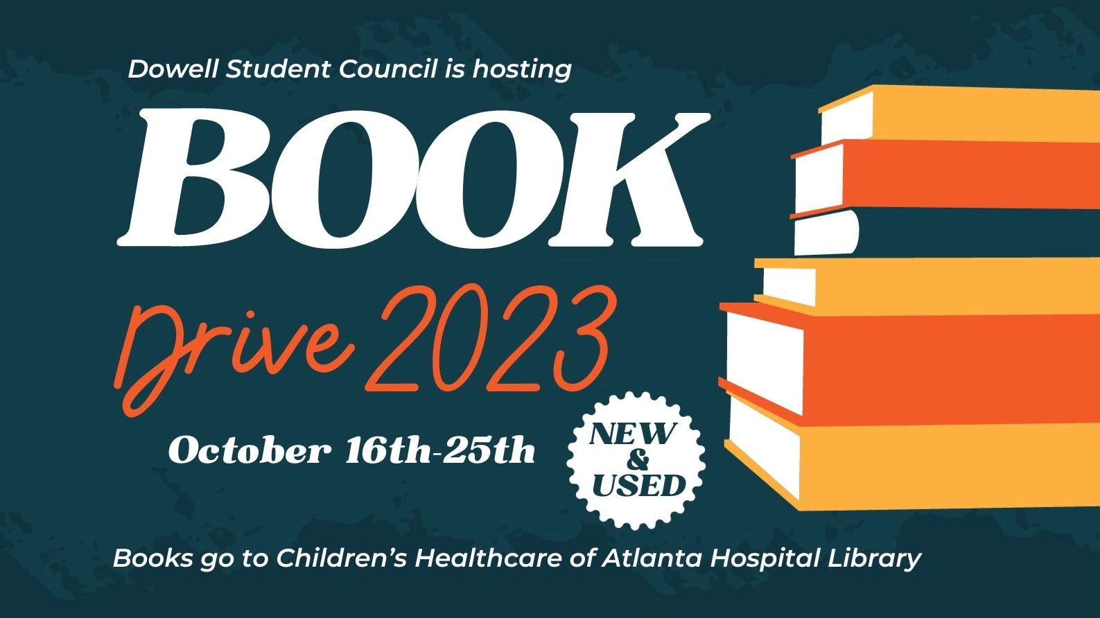Book Drive 2023 flyer